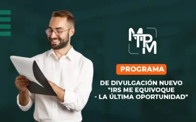 Programa de divulgación nuevo “IRS me equivoqué – LA ÚLTIMA OPORTUNIDAD” – NCE0021