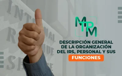 Descripción general de la organización del IRS, personal y sus funciones – RIFYB-T-00086-24-S